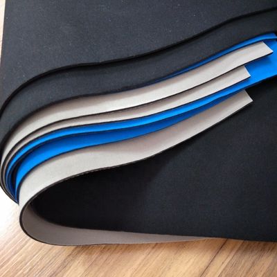 35-45 Shore A 3Mpa CR لاستیک لایه دار پارچه نئوپرن برای جوراب، لاستیک سخت، مواد مهر و موم، ضد آب و ضد شعله